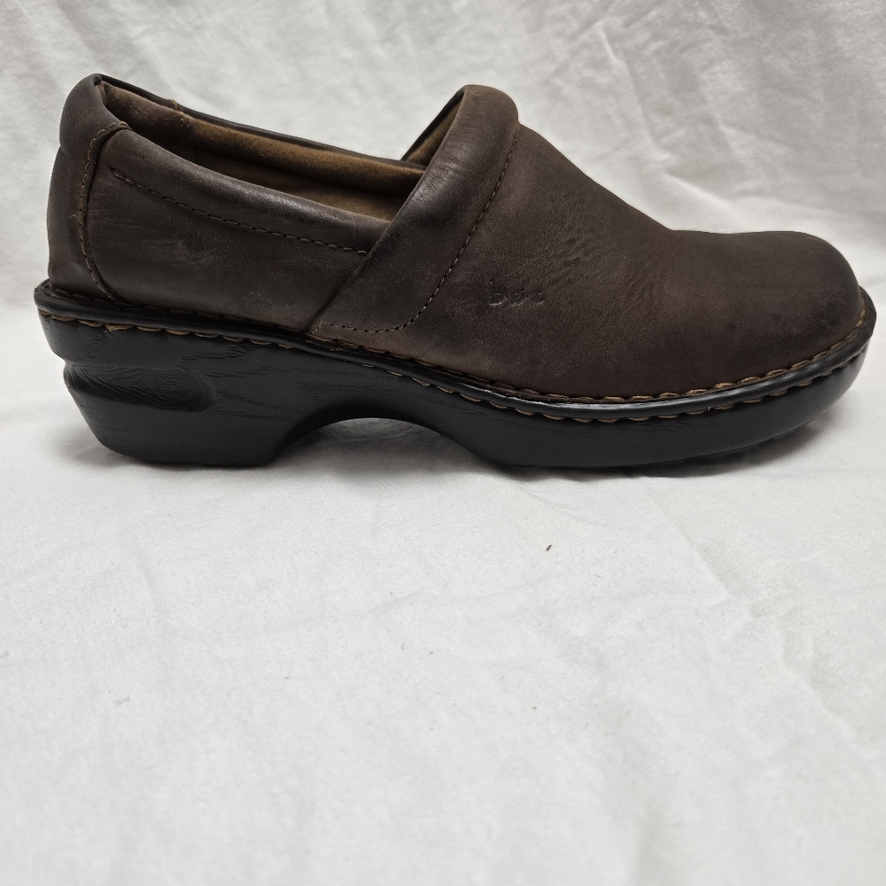 Boc Brown Leather Women's Clogs